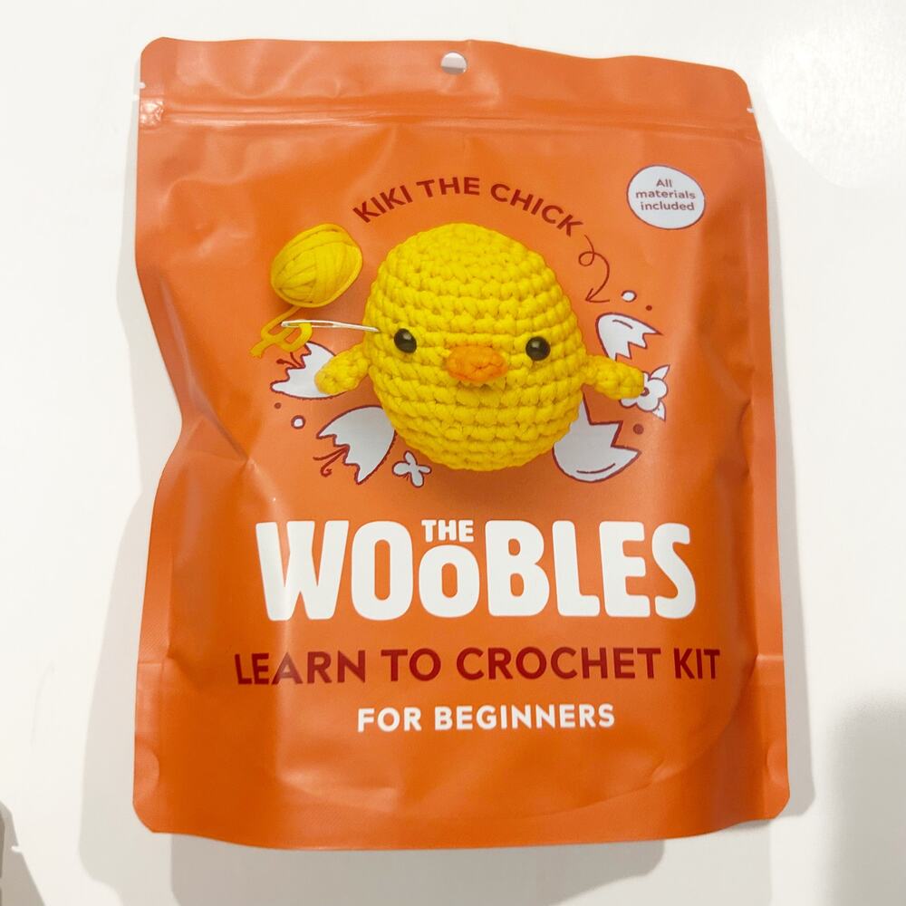 The Woobles Kiki the Chick Crochet Kit - Orange